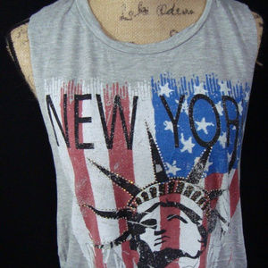 **TEENBELL Tank Top Loose Fit Cut off Sleeves